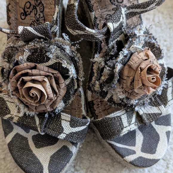 Naughty Monkey Cork Embroidered Sandals - Picture 3 of 11